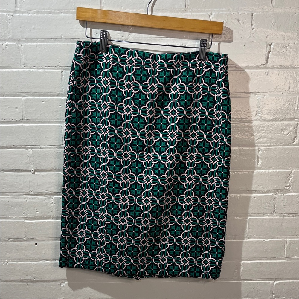 J. Crew Patterned Pencil Skirt